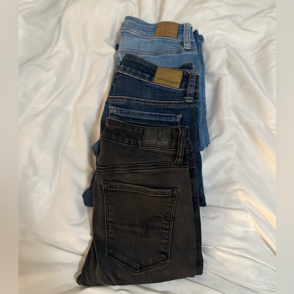 2 Skinny jeans and one Bootcut
